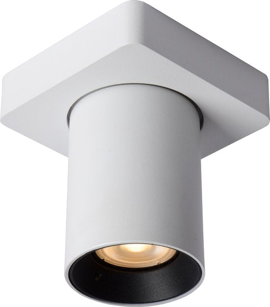 Lucide NIGEL - Plafondspot (Plafondlamp) - LED Dim to warm - GU10 - 1x5W 2200K/3000K - Wit