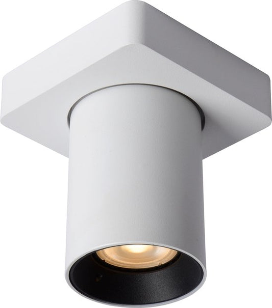 Lucide NIGEL - Plafondspot (Plafondlamp) - LED Dim to warm - GU10 - 1x5W 2200K/3000K - Wit
