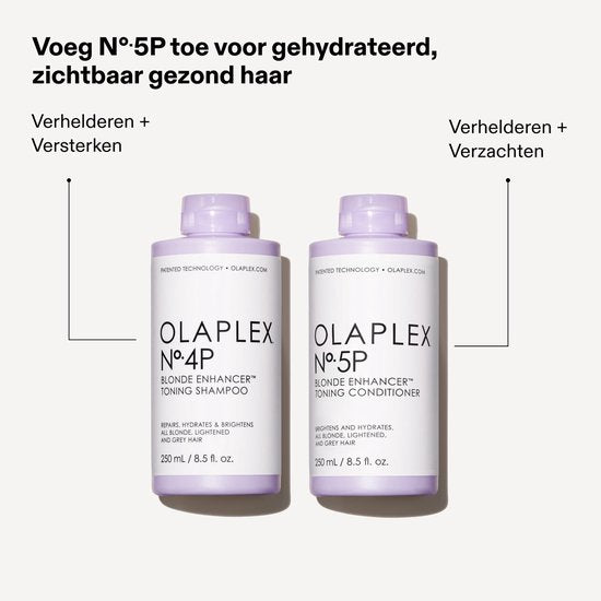 Olaplex No.4P Blonde Enhancer Toning Shampoo | 250 ml | Voor blonde en grijze haren