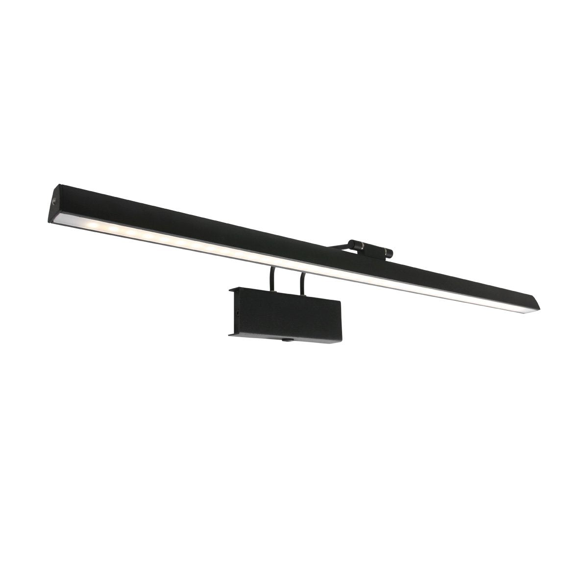 Steinhauer Litho LED - Wandlamp Modern - Zwart - H:9.4cm - Universeel - Voor Binnen - Metaal - Wandlampen - Slaapkamer - Woonkamer