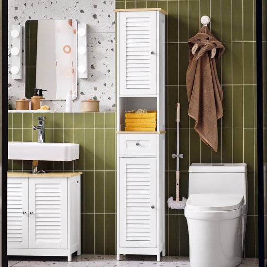 SoBuy Badkamerkast FRG236-WN