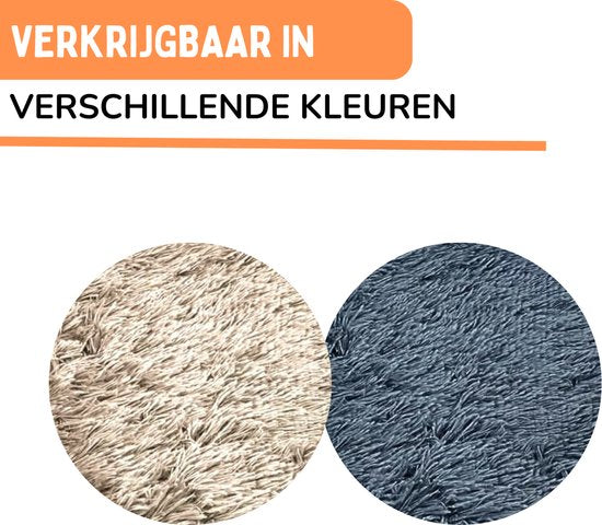 By Cee Cee Orthopedische Hondenmand – Orthopedisch Hondenkussen – Royal Collection Hondenbed – Fluffy - Donkergrijs - M - 80x55x17