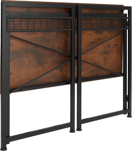 tectake® - Bureau Paterson inklapbaar 102x51x77cm - donkerbruin - 404660