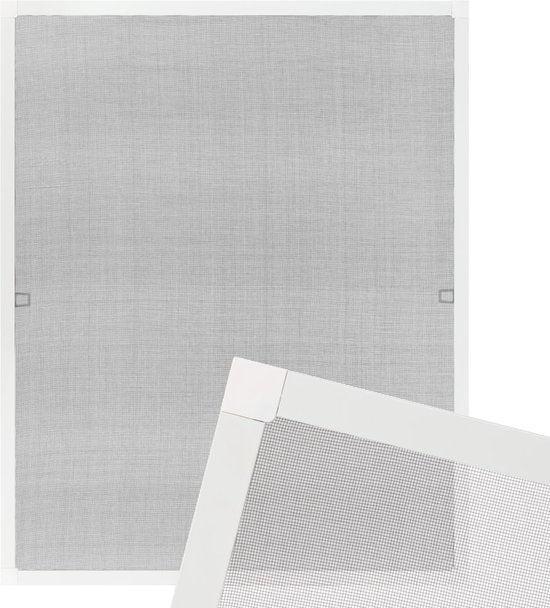 Tectake - Inzethor - 130x150 cm - Wit