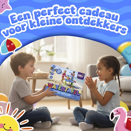 KidzKraze® Watertafel M - Buitenspeelgoed – Sensorisch Speelgoed - Activiteiten Tafel – Waterbaan - Zandtafel Voor Kinderen - Waterspeeltafel Speelgoed - Incl. Accessoires