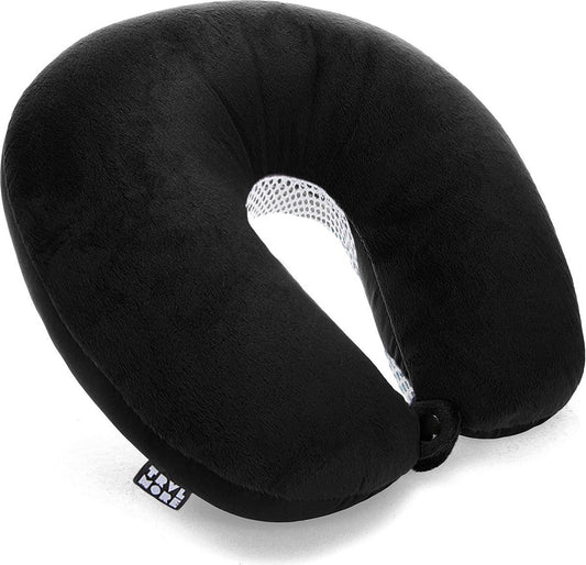 TRVLMORE Nekkussen - Reiskussen voor Vliegtuig en Auto - U Vorm - Memory Foam - Zwart