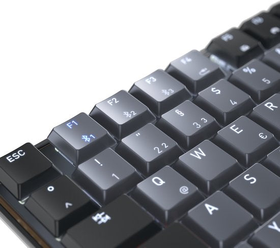 CHERRY KW 550 MX LP toetsenbord Thuis/Werk USB + Bluetooth QZERTY Amerikaans Engels Zwart