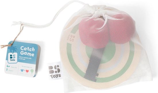 BS Toys Vang spel - Houten speelgoed - Sport - Vang Werpspel met klittenband