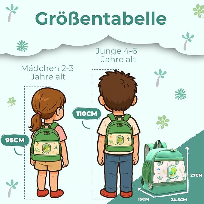 REISERACKER Kinderrugtas Adventure groen