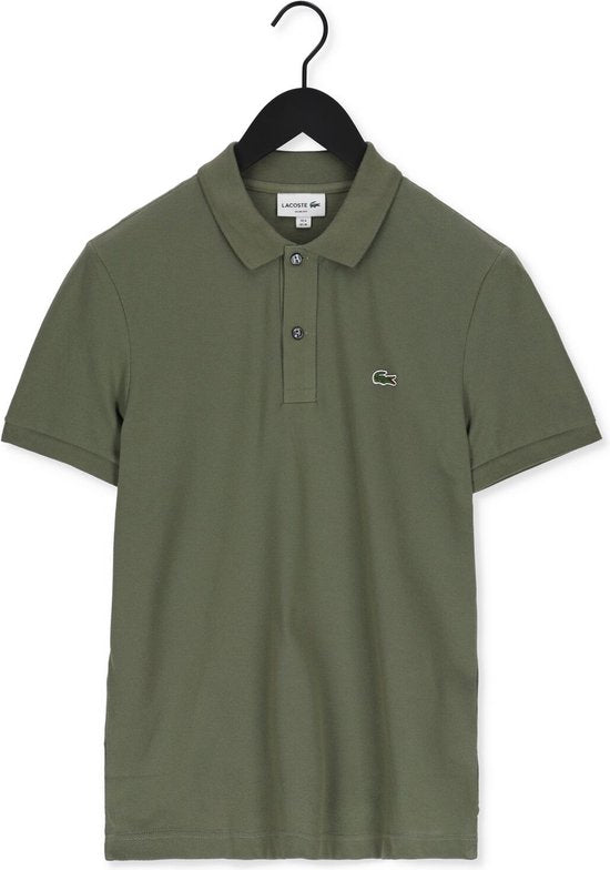 Lacoste 1hp3 Heren S/s Polo 12 Polo's & T-shirts Heren - Polo shirt - Olijf - Maat XS