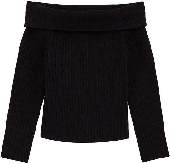 WE Fashion Meisjes off-shoulder top - Maat 10 jaar