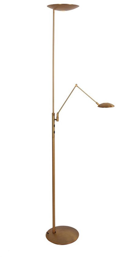 Vloerlamp Daphne 2 4602BR - bronzen metaal, draaibaar en kantelbaar, met instelbare LED - Steinhauer