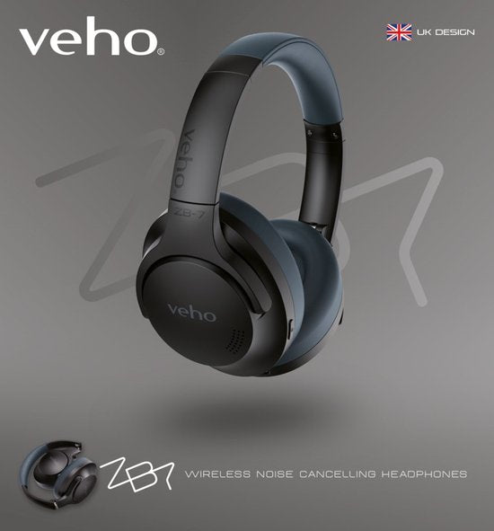 Veho ZB-7 Draadloze Noise Cancelling Hoofdtelefoon