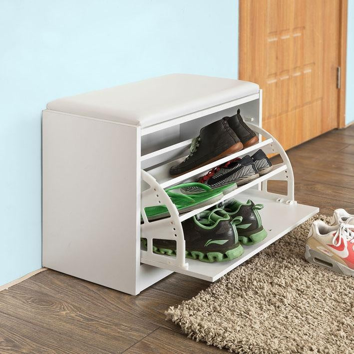 SoBuy FSR16-W Schoenenrek | Wit | MDF | 60 X 30 X 48