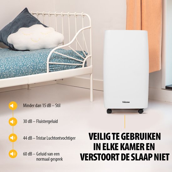 Tristar DH-5419 Luchtontvochtiger 45 m² 205 W 0.416 l/h Wit