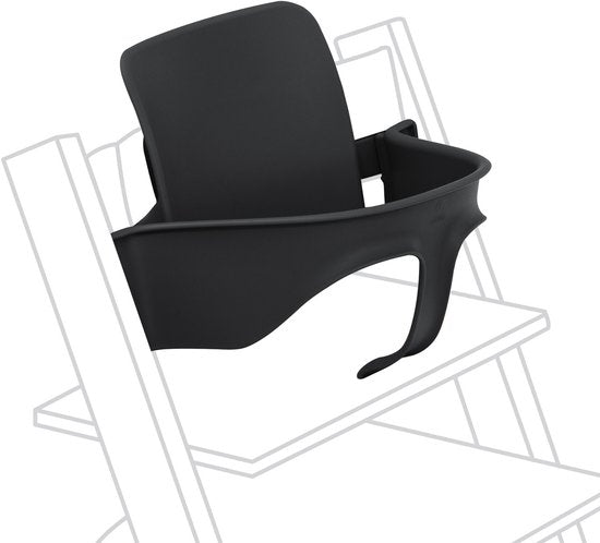 Tripp Trapp Baby Set van Stokke, Zwart - erander de Tripp Trapp stoel in een kinderstoel - Afneembare zitting voor 6-36 maanden - Compatibel met Tripp Trapp-modellen na mei 2006