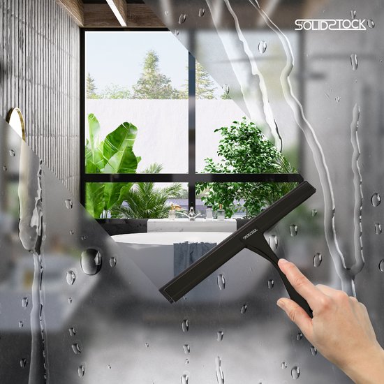 Douchewisser Zwart RVS - Luxe Trekker Douche - Ophanghaak Zonder Boren - Douche Trekker Zwart