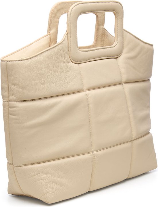 Chabo Bags - Queens Shopper - Schoudertas - Handtas - Leer - Roomwit