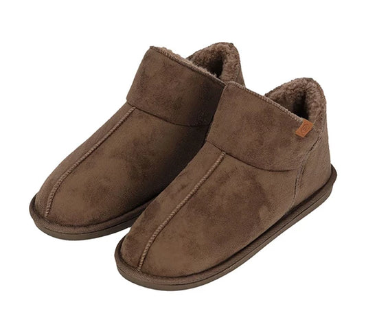 Apollo Home Boots Herenpantoffels – Suède – Maat 43/44 – Taupe