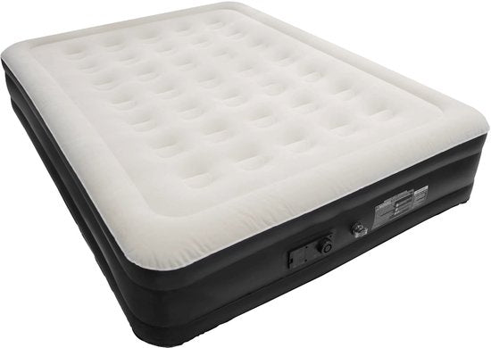 FLOAT NimbusRest - 2 Persoons luchtbed met ingebouwde elektrische pomp - < 3 min snel opgeblazen - 198 x 152 x 38 cm - Zelfopblazend Twee persoons luchtmatras - Logeerbed Queen