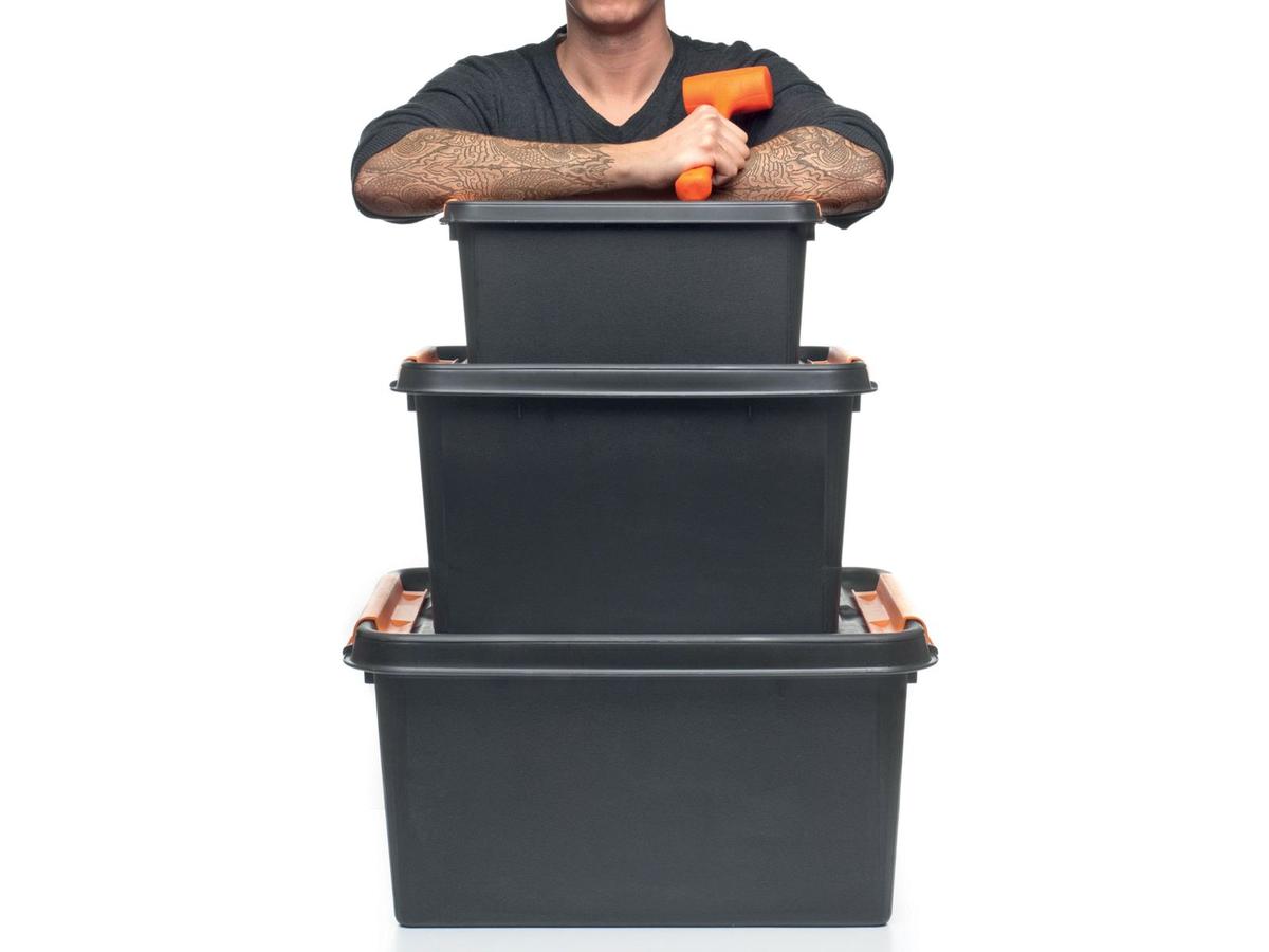Orthex SmartStore Pro 15 Opbergbox - Stapelbaar - 14 Liter - Zwart