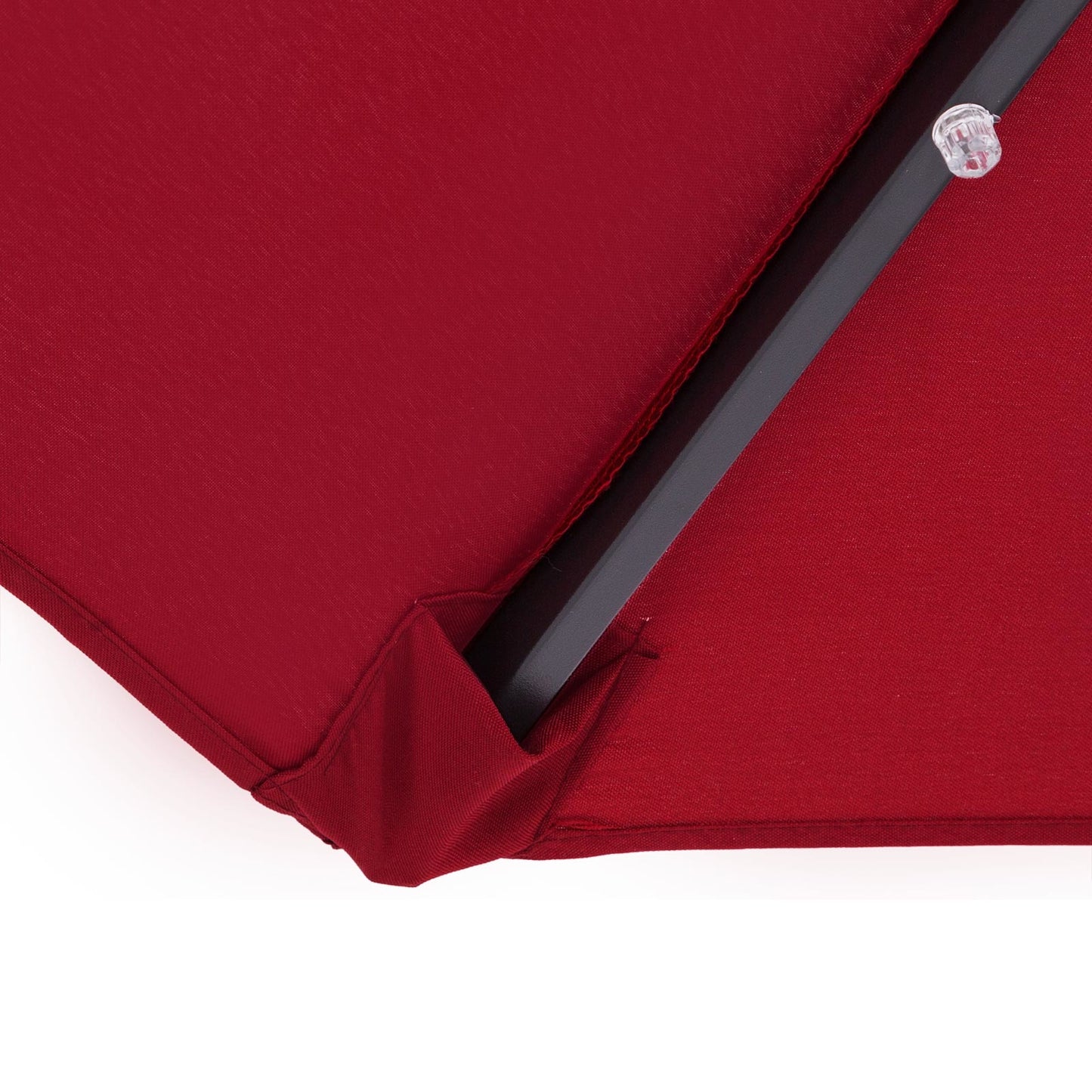 Kingsleeve Parasol - LED-Verlichting Zonne-energie - Ø270cm Rood