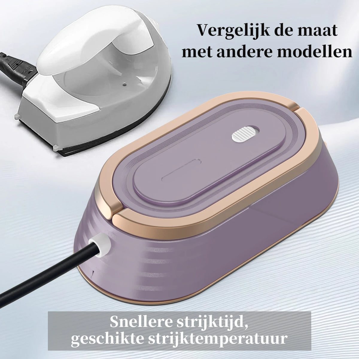 PANCERKA Draagbaar Strijkijzer - 110-240V - Snelle Opwarming 18 sec - Compact & Licht