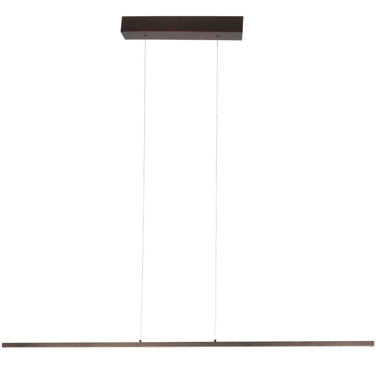 Hanglamp Bande 3995CA cacao - trendy metalen hanglamp 150cm breed met hoogte instelbaar systeem en geïntegreerde LED van Steinhauer