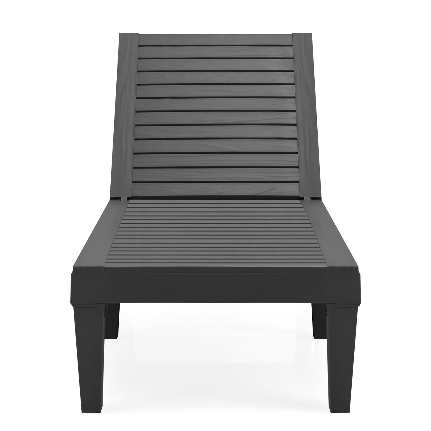 Coast Terrace Lounger buitenluchtstoel met verstelbare rugleuning 190 x 57,5 ??x 29 cm zwart