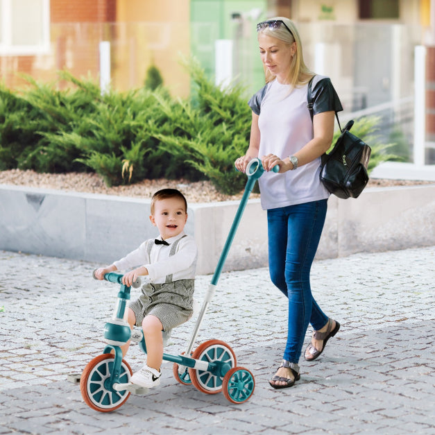 Coast Kinderfiets - 4-in-1 - Verstelbaar - 37 x 72 x 101cm - groen
