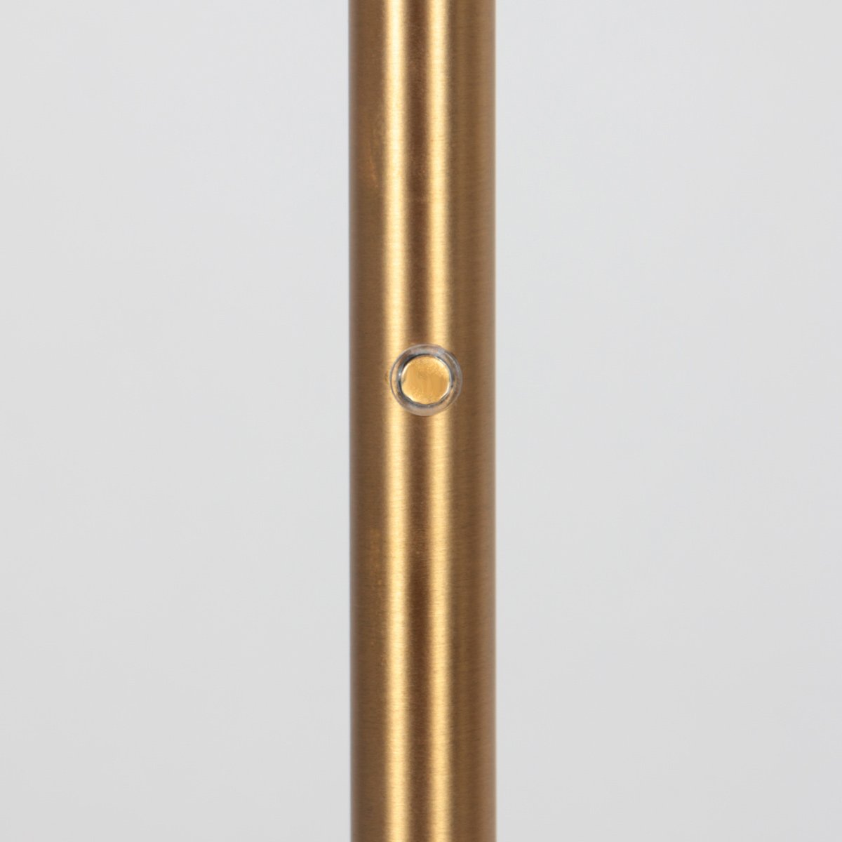 Vloerlamp GlowGo 4603BR - Bronzen klassieke vloerlamp van Mexlite met geïntegreerde accu, verstelbare arm en dimmer, hoogte 125 cm