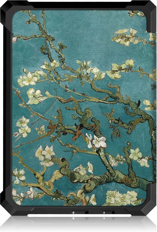 Achaté Kobo Nia Cover - Met Magnetische Sluiting en Auto Sleep Functie - Origami - Amandelbloesem van Gogh - Limited Edition - Hoge Kwaliteit