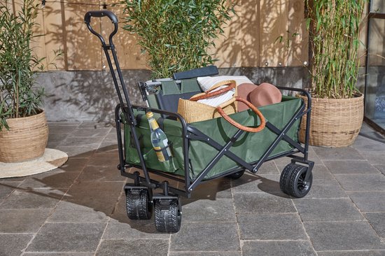 909 Outdoor Bolderkar - Opvouwbaar - Max laadvermogen 80 KG - 100x57x99cm - Groen