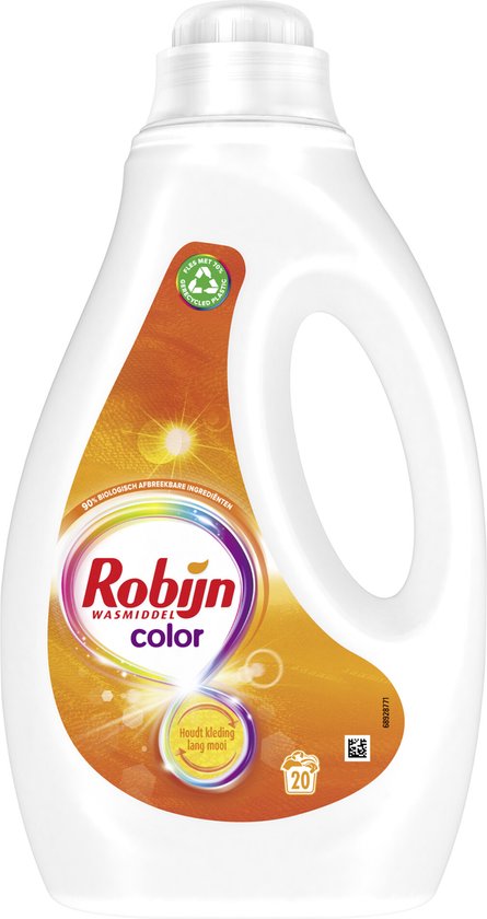 Robijn Vloeibaar Wasmiddel - Color - met 90% biologisch afbreekbare ingrediënten - 20 wasbeurten
