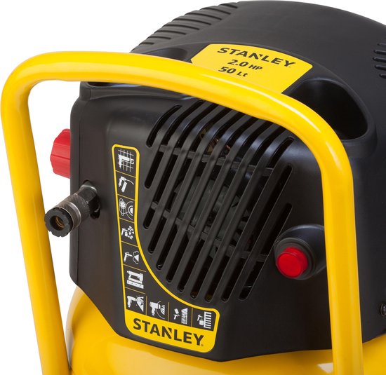 Stanley – D230/10/50V Luchtcompressor – 10 bar – Olievrij, tankinhoud 50 L