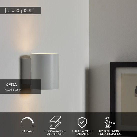 Lucide XERA - Wandlamp - Ø 8 cm - 1xG9 - Wit