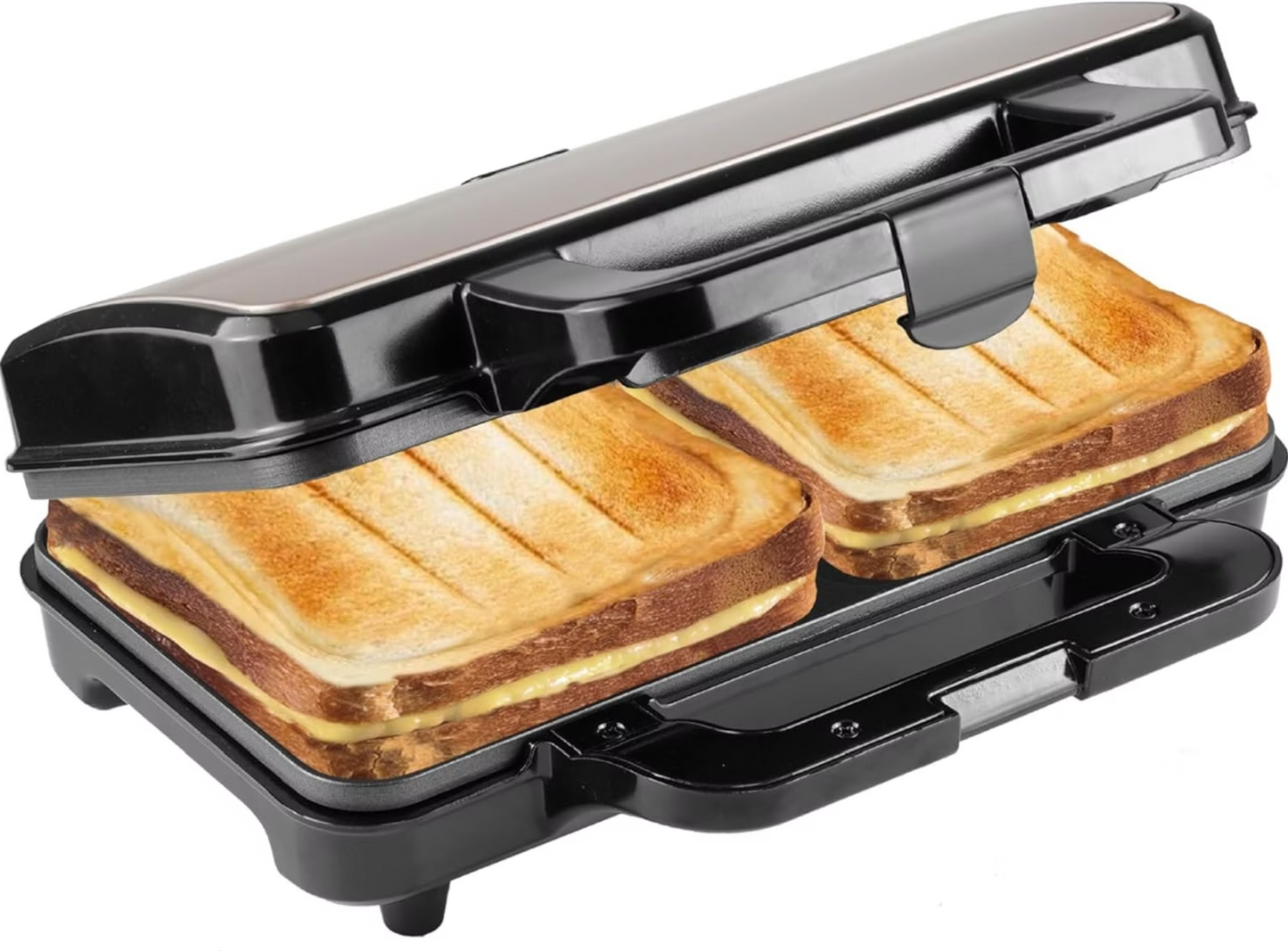 Bestron XL Tosti-apparaat ASM92XLSS  - 900W - 26x31x12cm - Beige