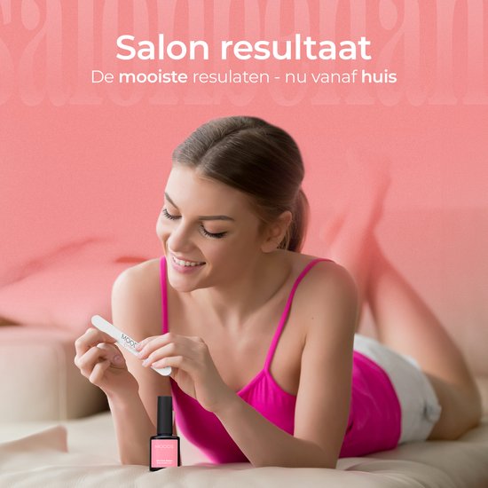 Moods Gellac BIAB - Builder in a Bottle – BIAB Nagel Builder Gel - Milky Pink - HEMA & TPO Vrij