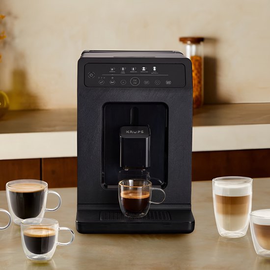 Krups Evidence EA8968 - Volautomatische Espressomachine - One-Touch Cappuccino & Latte Macchiato - 5 Koffierecepten - Zwart