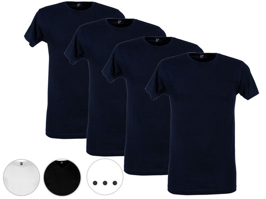 Alan Red Basic T-Shirt - V-Hals - maat L - Black Vermont