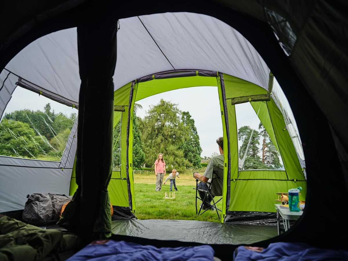 Coleman Rocky Mountain 5 Blackout familietent - 480x310x195 cm - groen/grijs – tunneltent voor 5 personen