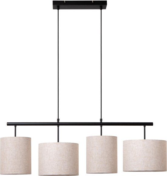 Lucide MAYA - Hanglamp - 4xE27 - Beige - Japandi