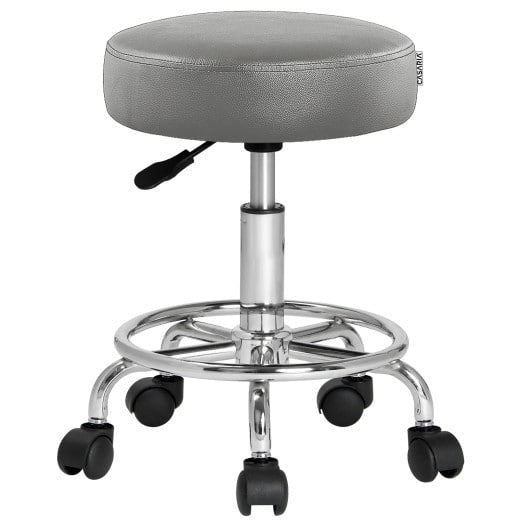 Casaria Rolkruk - Hoogte Verstelbaar - 51-65cm - Grijs