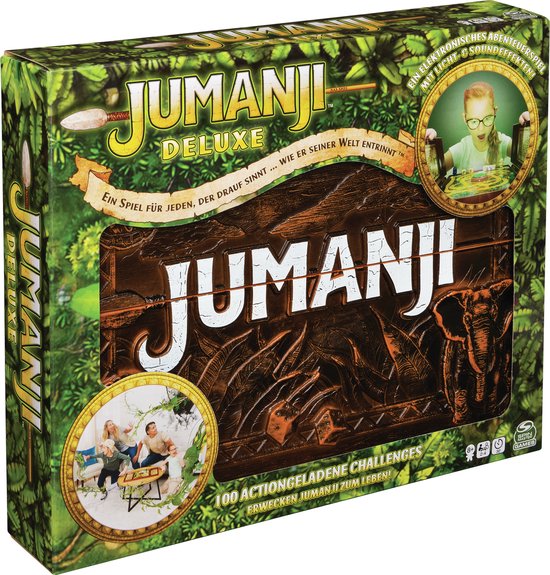 Spin Master Games Jumanji Deluxe, meeslepende elektronische versie van het klassieke avonturenbordspel, nu met licht en geluid