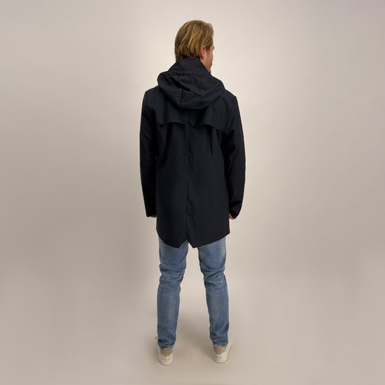 Cars Jeans - Jas Ossy - Heren - Zwart Polyester - Met Capuchon & Ritszakken - Maat M - Casual Winterjas - Tijdloos & Functioneel