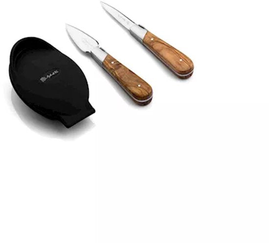 Laguiole Style de Vie - Luxury Line - Oestermes giftset 2-delig - Olijfhout