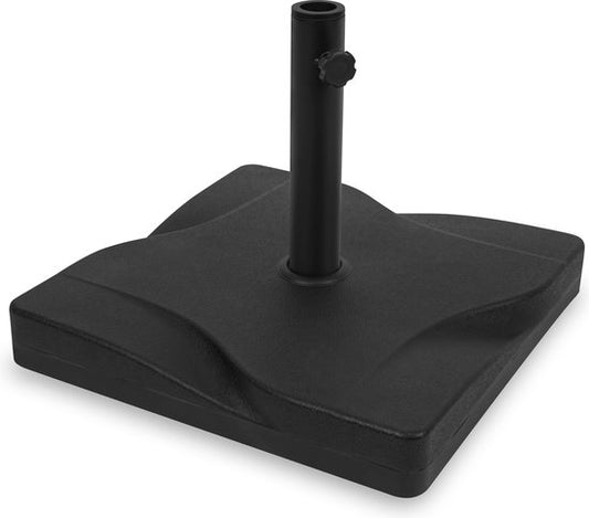 VONROC Parasolvoet – 20 kg – 42 x 42 x 8 cm – Zwart