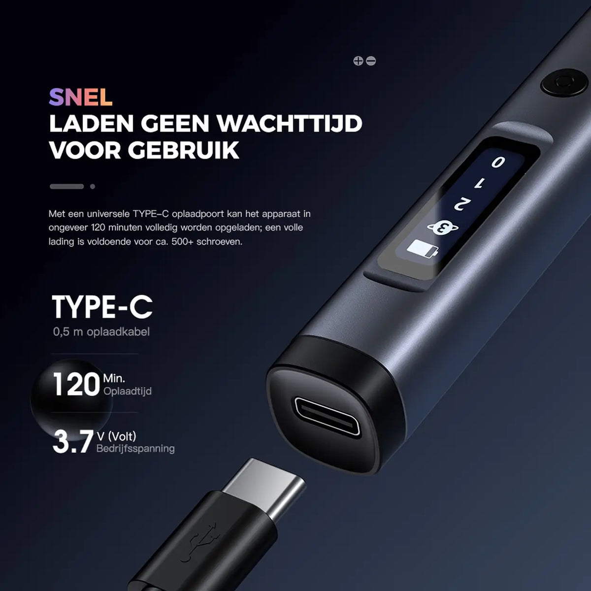 EasyWox 57-in-1 Elektrische Precisieschroevendraaier - Grijs