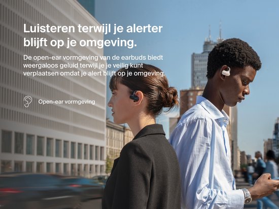 Belkin SoundForm ClearFit – Draadloze Open-Ear Sportoortjes - Zwart