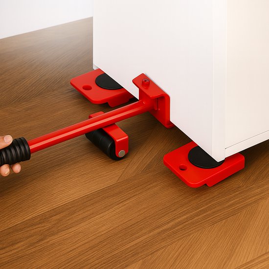 Ceruzo Meubelverplaatser – 5-delig – Verhuis & Tilhulp – 150 kg Draagkracht – 360° – Meubelrollers